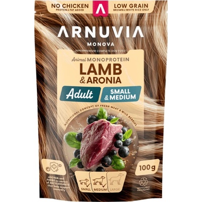 Arnuvia Monova Adult Small & Medium Lamb & Aronia 0,1 kg
