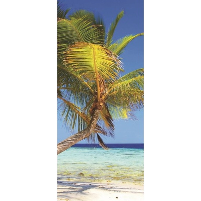 ForWall Fototapeta na dvere Palmy samolepiace 91 x 211 cm