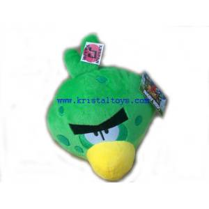  Детска плюшена играчка Ънгри бърдс /Angry birds/ - зелена