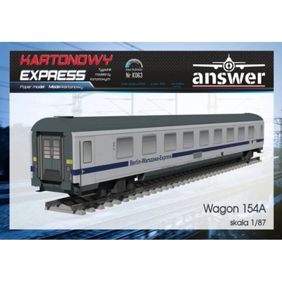 Papierový model - Vagón 154A