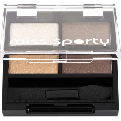 Miss Sporty Studio Colour Quattro Eye Shadow oční stíny 413 100% Golden 3,2 g