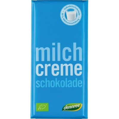 Dennree BIO mléčná čokoláda 100 g