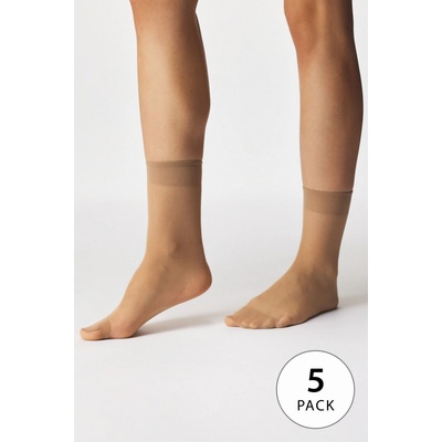 Lady B Nylon 20 DEN Silonové ponožky 6 x 5 párov golden