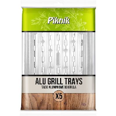 Piknik grilovacie tácky 23 cm × 34 cm (5 ks)