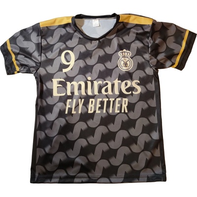dresyonline Futbalový dres MBappé Real Madrid tričko čierne