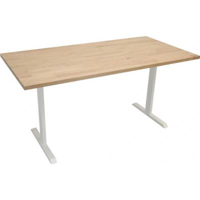 ZLKL Kancelářský stůl 1350 x 800 mm P00265-14 buková spárovka/bílý