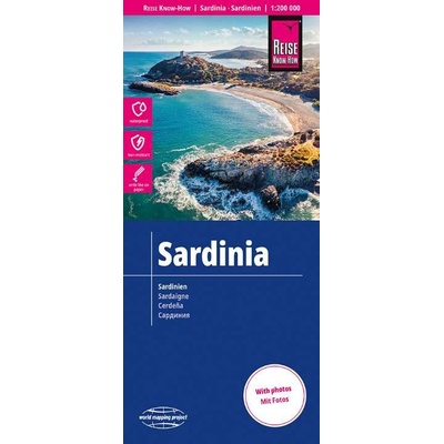 mapa Sardinia 1:200 t. voděodolná