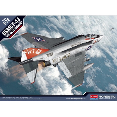 Academy slepovací model USMC F 4J VMFA 232 Devils červená 1:72