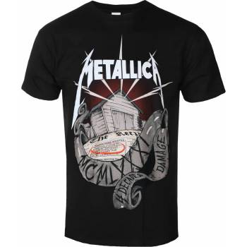 ROCK OFF мъжка тениска Metallica - 40 Годишнина Гараж - ЧЕРЕН - RTMTLTSBGARA