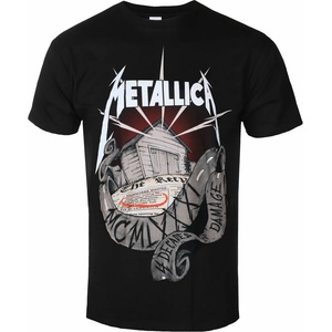 ROCK OFF мъжка тениска Metallica - 40 Годишнина Гараж - ЧЕРЕН - RTMTLTSBGARA