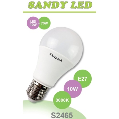 SANDRIA LED žárovka E27 S2465 SANDY LED E27 A60 10W SMD 3000K