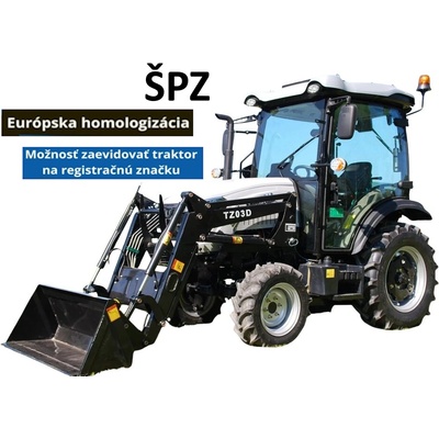 Tauros TE254c + čelný nakladač TZ03D