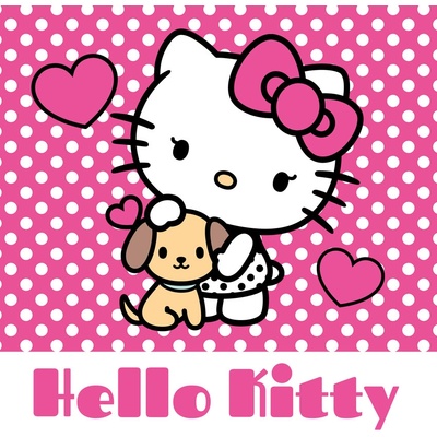 Magický ručníček Hello Kitty 30x30 cm