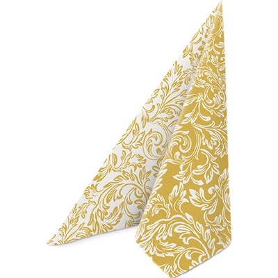 PAW Airlaid Obrúsky Reverse Baroque Etude gold 40x40 cm