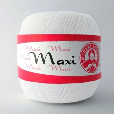 Madame Tricote Paris Příze MAXI 1000 bílá – Zboží Mobilmania