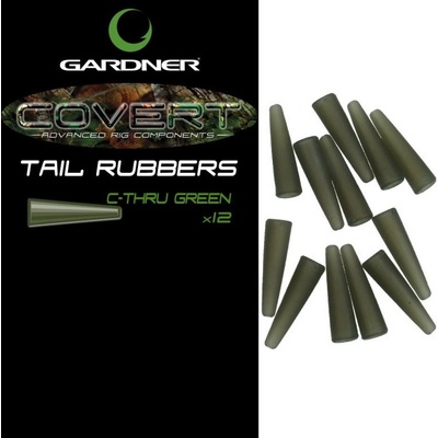 Gardner COVERT TAIL RUBBERS C-THRU trans. zelená 12ks