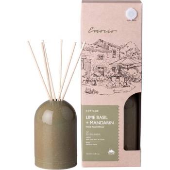 Z - TRADE s. r. o Z - TRADE s. r. o. Керамичен дифузер Emocio Лайм, босилек и мандарина, 150 мл + ароматни пръчици