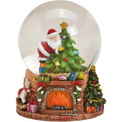 WURM Снежен глобус с Дядо Коледа, полирезин и стъкло (1452)