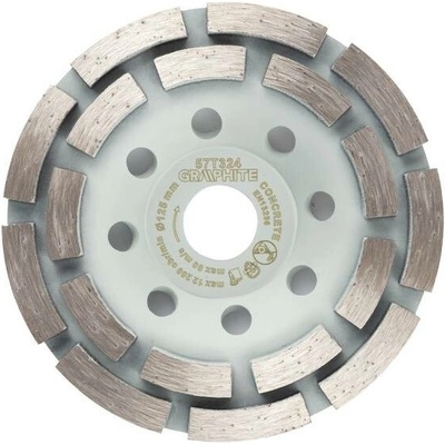 Graphite Kotouč diamantový brusný dvouřadý 125 mm 57T324