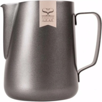 Espresso Gear konvička na mléko s ryskou, černá 350 ml