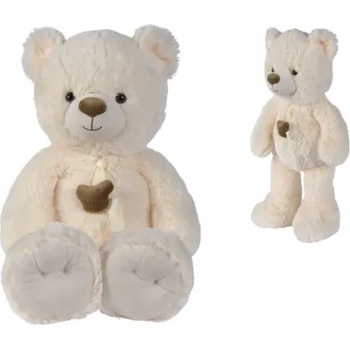 Nicotoy Кремаво плюшено мече с панделка кремаво, 55 см Nicotoy 6305810019 (6305810019)