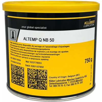 Klüber Altemp Q NB 50 750 g