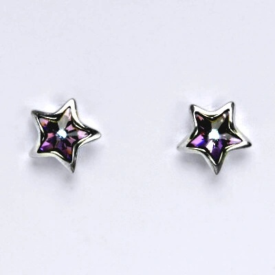 Čištín zlaté se Swarovski krystalem vitrail light hvězda NŠ 1326