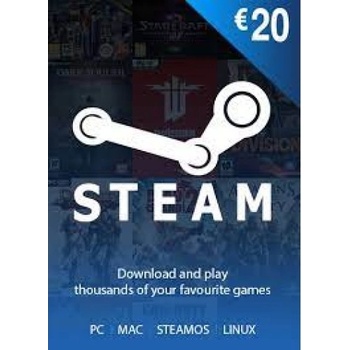 Steam predplatená karta 20 €