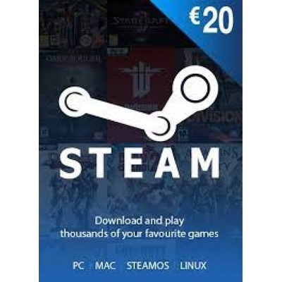 Steam predplatená karta 20 €