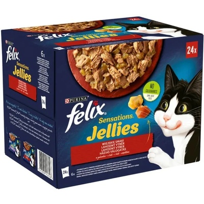 FELIX Sensations Jellies Homemade Selection 24x85 g