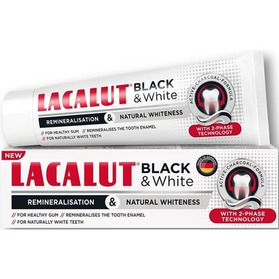 Lacalut Паста за зъби Black & White, 75 ml