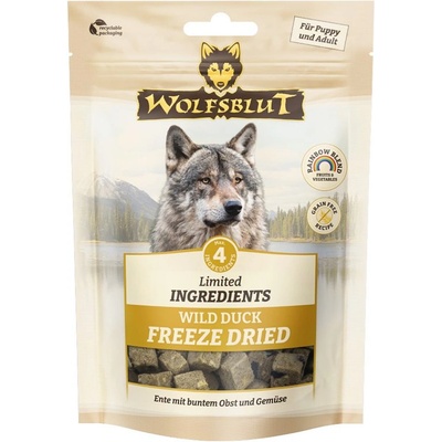 Wolfsblut Ограничени съставки Замразена сушена дива патица 40 г
