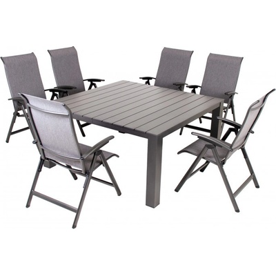 Doppler PRATO YELMO ALU hliníkové záhradné sedenie 6+1