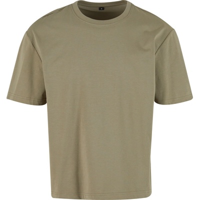 Build Your Brand pánské oversize tričko BY364 Pale Olive