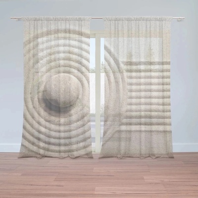 Sablio Záclony Otlačok v piesku: 2ks 150x250cm