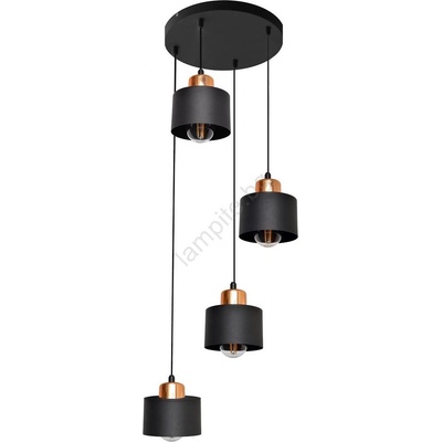 Полилей на въже EDISON 4xE27/15W/230V (HE0894)