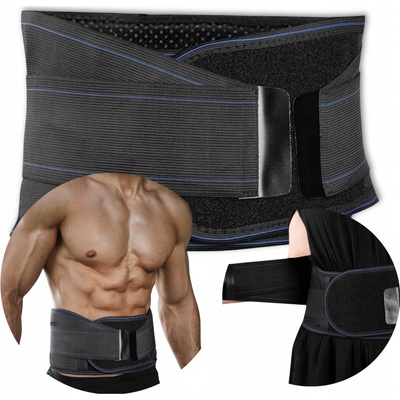 ISO Magnetický bedrový pás 24 magnetov 110 cm čierny