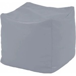 Pufrelax Пуф, 80л. , Табуретка Куб - Panama Grey, Перящ се калъф, Водоустойчив, Пълнеж от Полистиролни перли (PUF-G-C-PEX-GRE) - e-magazin