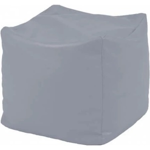Pufrelax Пуф, 80л. , Табуретка Куб - Panama Grey, Перящ се калъф, Водоустойчив, Пълнеж от Полистиролни перли (PUF-G-C-PEX-GRE) - e-magazin