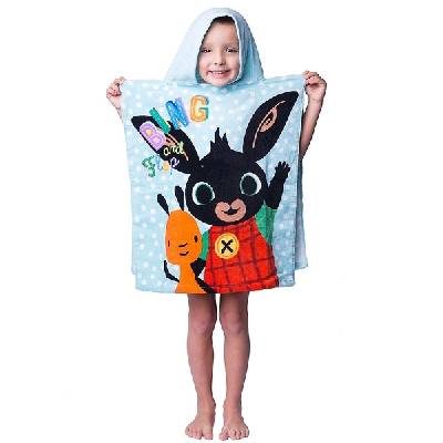Jerry Fabrics Plážová osuška pončo Králíček Bing 50x115 cm