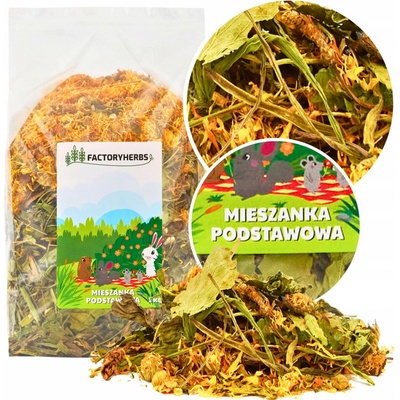 FAE Factoryherbs Basic mix Krmivo pro králíky a hlodavce 1 kg