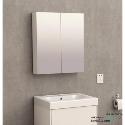 Inter Ceramic Горен огледален шкаф от pvc icp 6049-2/6070 white