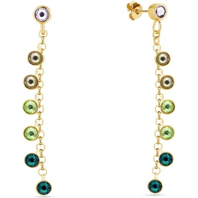 Spark se Swarovski Elements Milipedo KCGROLO2038EM Emerald zelené