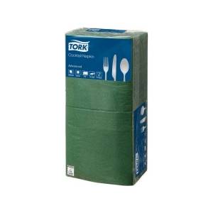 Tork Хартиени салфетки TORK двуслойни 24x24см зелени - 200 бр