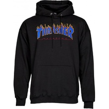 THRASHER FLAME LOGO HOODIE Black/Blue