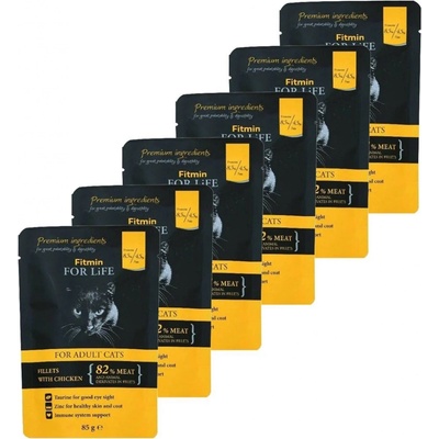 Fitmin Cat For Life Chicken 6 x 85 g