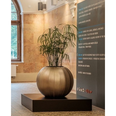 eshop-kvetinace.sk Kvetináč do interiéru GLOBE, priemer 60 cm, bronzový, outlet