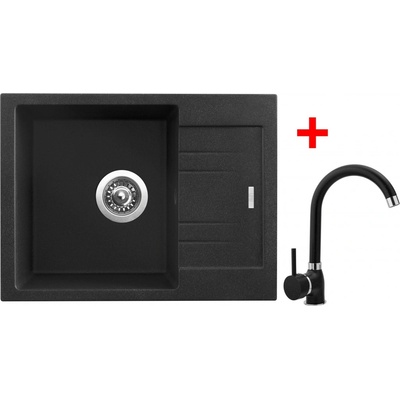Sinks G1130 Set RAPID 580 Granblack + POLO Granblack – Sleviste.cz