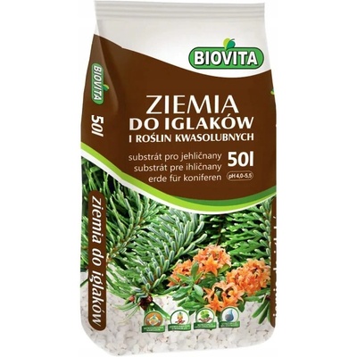 Biovita Zemina pre ihličnany a kyslomilné rastliny 50 l