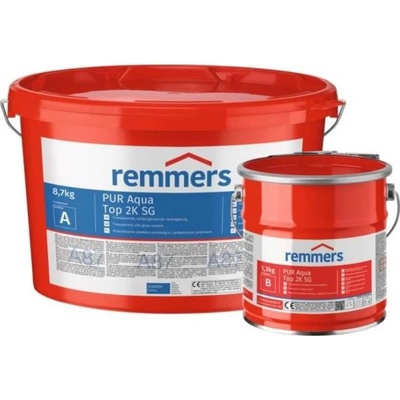 REMMERS PUR Aqua Top 500 2K M, čirý, hedvábně matný dvousložkový polyuretanový krycí lak na vodní bázi pro ochranu podlahových nátěrů 10 kg – Sleviste.cz